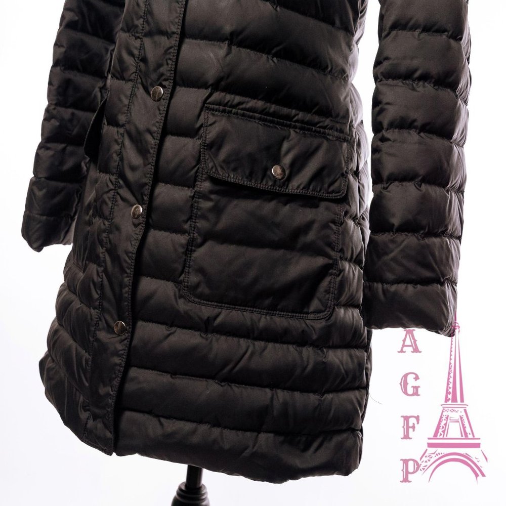 Theory long black puffer coat - Picture 11 of 14